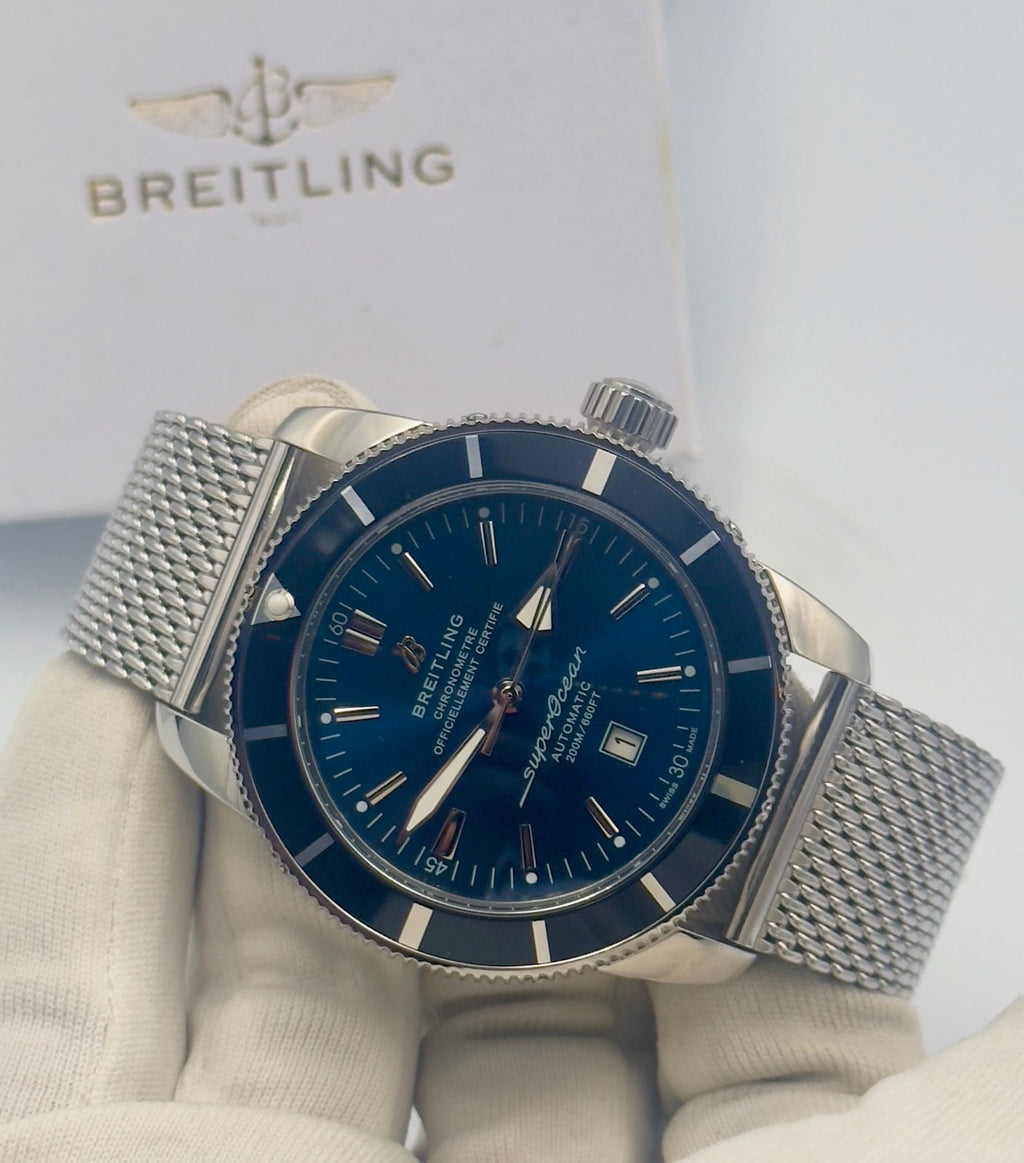 Breitling Superocean – 46mm, black dial, stainless steel – ref A17321 – image 1