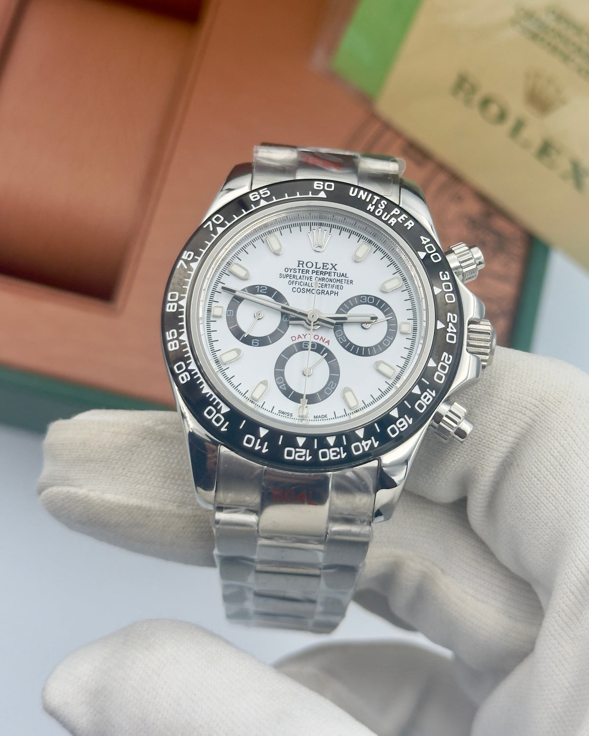 Rolex Daytona – 40mm, black dial, cerachrom bezel, oyster bracelet, stainless steel – ref 116500LN – Panda – image 1