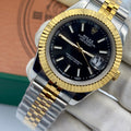 Rolex Datejust – 36mm, black dial, fluted bezel, jubilee bracelet, stainless steel – ref 126233 – image 1