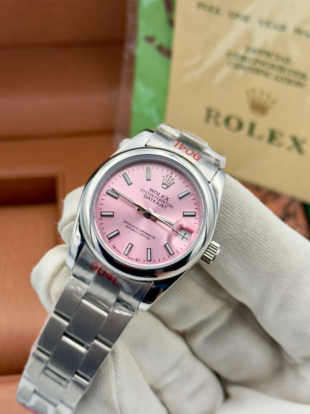 Rolex Datejust – 28mm, silver dial, smooth bezel, oyster bracelet, stainless steel – ref 279160 – image 1
